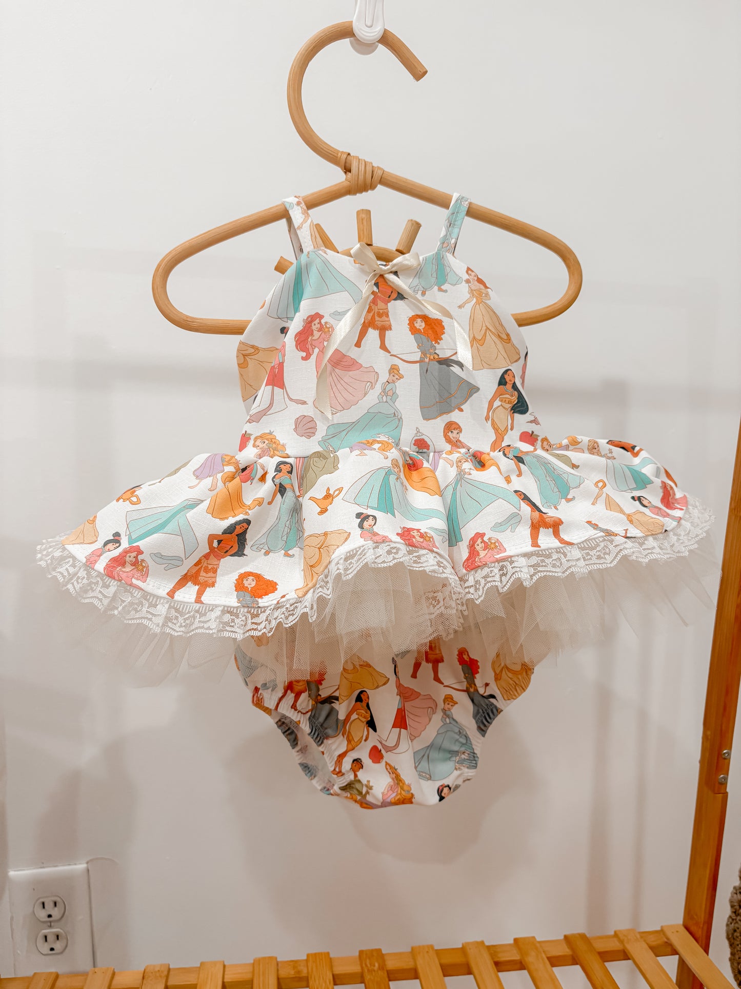 Princess tulle skirted romper🪞👑💫